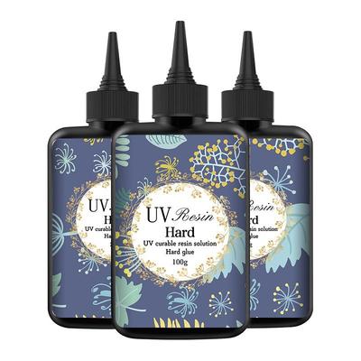 УФ Смола Прозрачная, Твердая, Улучшенная Кристально Чистая Эпоксидная Смола Готовая к Использованию УФ Отверждаемая Смола для Рукоделия Изготовления Ювелирных ИзделийИнструменты для Изготовления Ювелирных Изделий