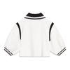 Li Ning X HZW Collaboration CF Su Series Color Block Striped Pullover Polo Shirt Women tops Off-White APLT212-2