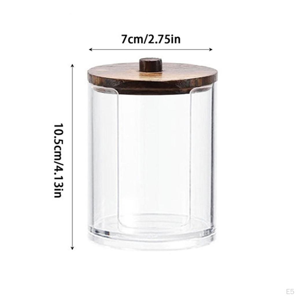 Cosmetic Cotton Swab Organizer with Lid