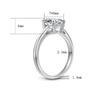 Cbtb New Silver 925 Egg Shape Real Moissanite Ring Wedding Engagement Diamond Rings for Women Bride Jewelry
