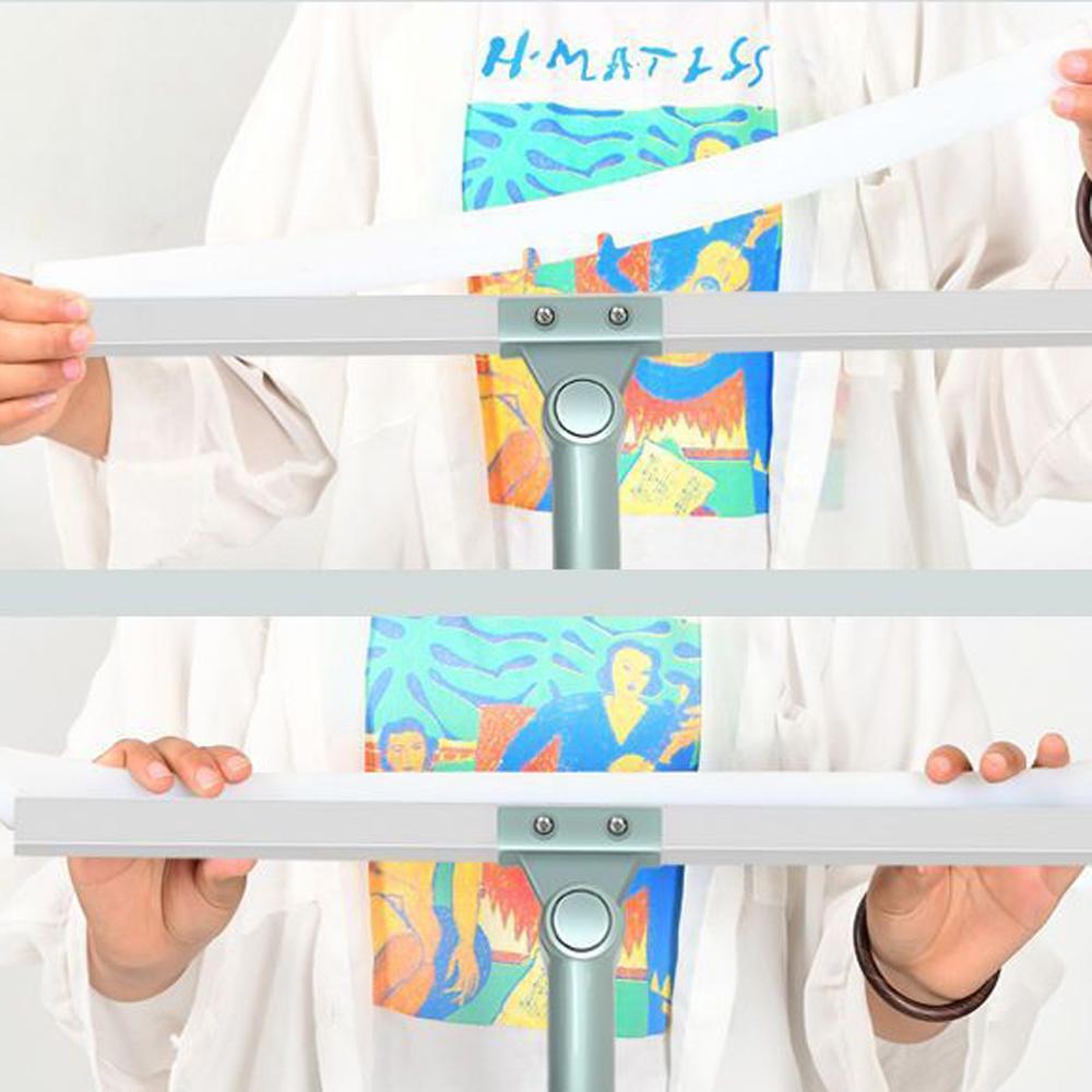 Скребок для пола с телескопической штангой, регулируемой ручкой, силиконовым лезвием, водяной метлой для