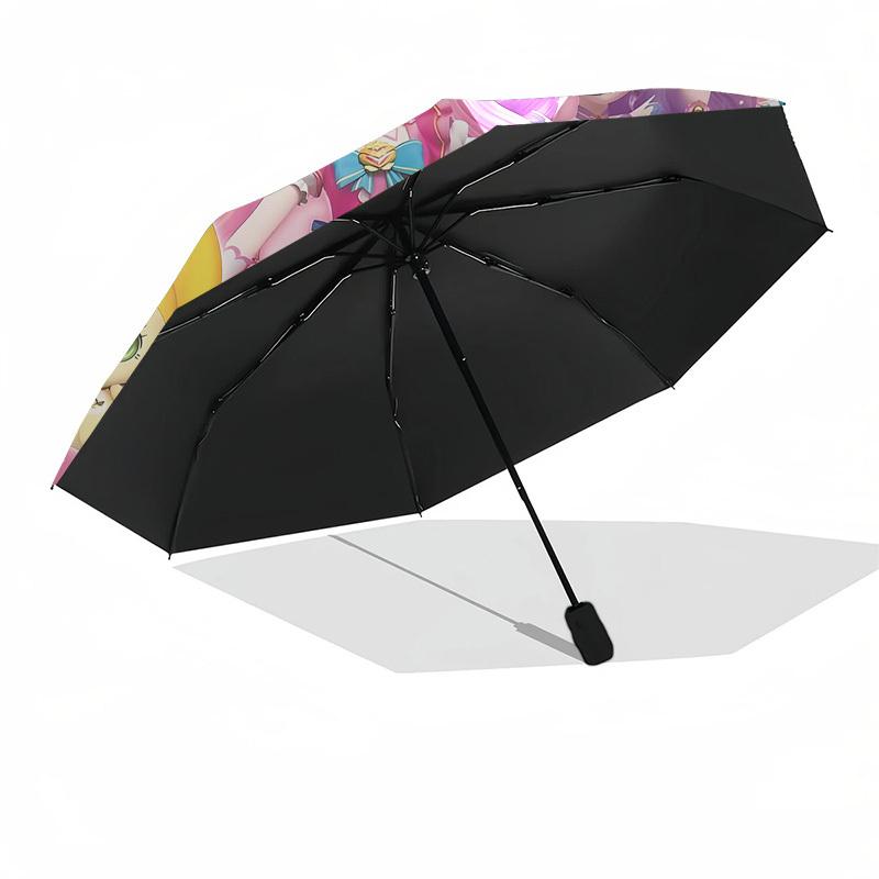 Princess and Friendship- Automatic Opening and Closing, 8-rib Structure Portable Umbrella, Suitable for Men and Women in All Seasons - Perfe