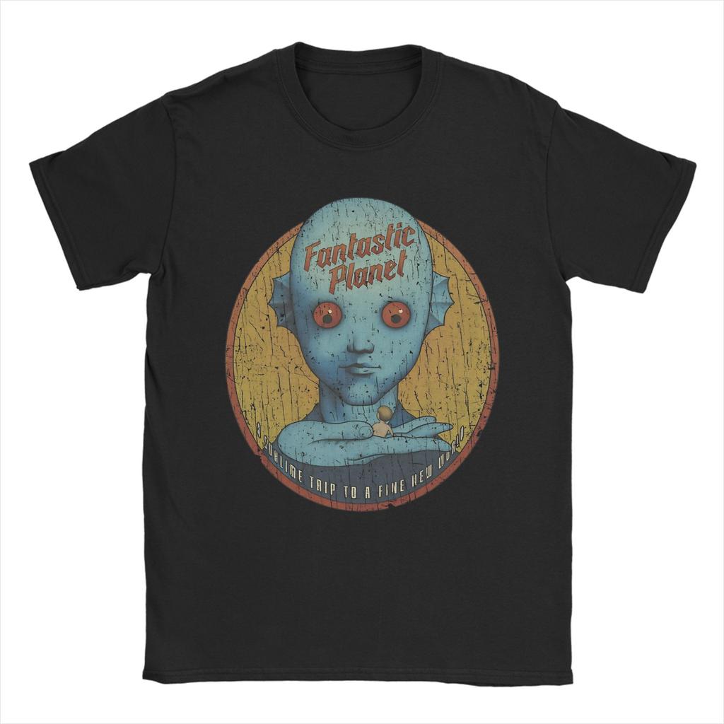 Fantastic Planet La Planete Sauvage T Shirt Unisex Cotton Top Tee Harajuku Round Neck Short Sleeve