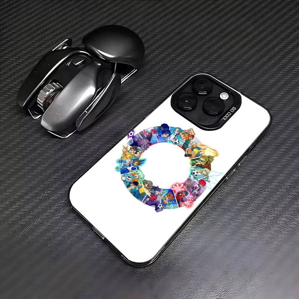 I-Inazuma Anime Eleven Poster Phone Case For iPhone17,16,15,14,13,12,11 Plus,Pro Max Colored Silver Plated Inside Cover