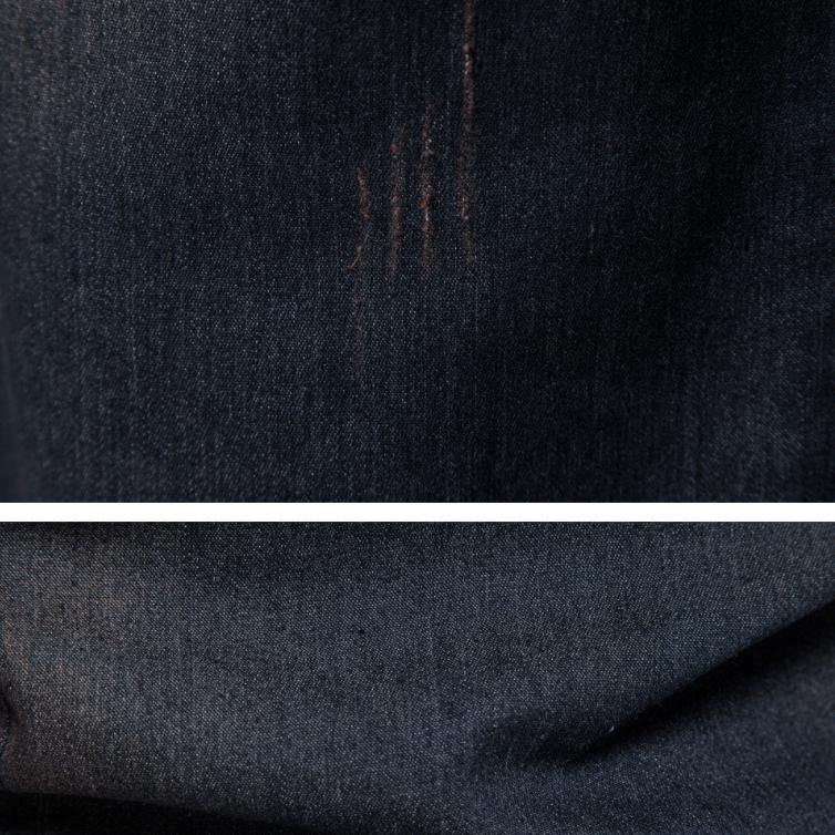 Высококачественная повседневная мужская рубашка Free Iron, повседневная однотонная мужская джинсовая рубашка с длинным рукавом