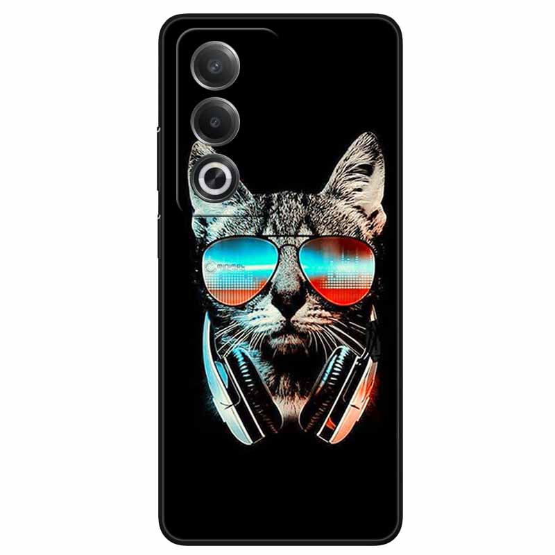 Чехол для OPPO A80 5G 6.67'' Крутой Черный Мягкий ТПУ Силиконовые Задние Крышки для A 80 OPPOA80 5G A80 2024 Чехлы для Телефона Funda Coque CPH2639