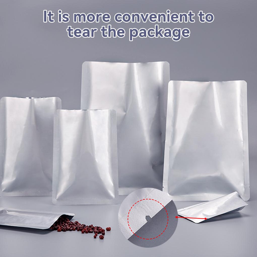 100 шт. вакуумный пакет с открытым верхом для вареного мяса, герметичные пакеты, водонепроницаемые упаковочные пакеты, легкий портативный упаковочный мешок