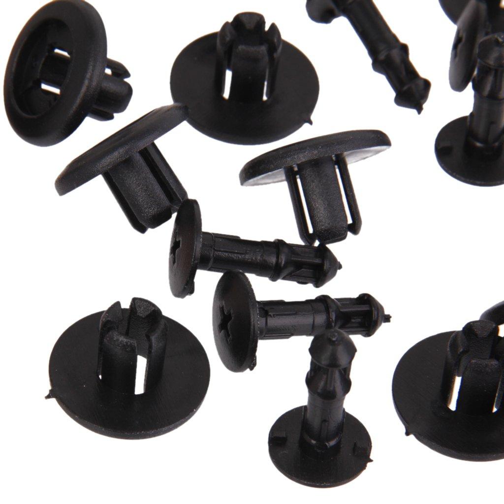 Пластиковый фиксатор бампера, клипса-пистон для Mazda BC1D-56-145, прибл.. 30 штук