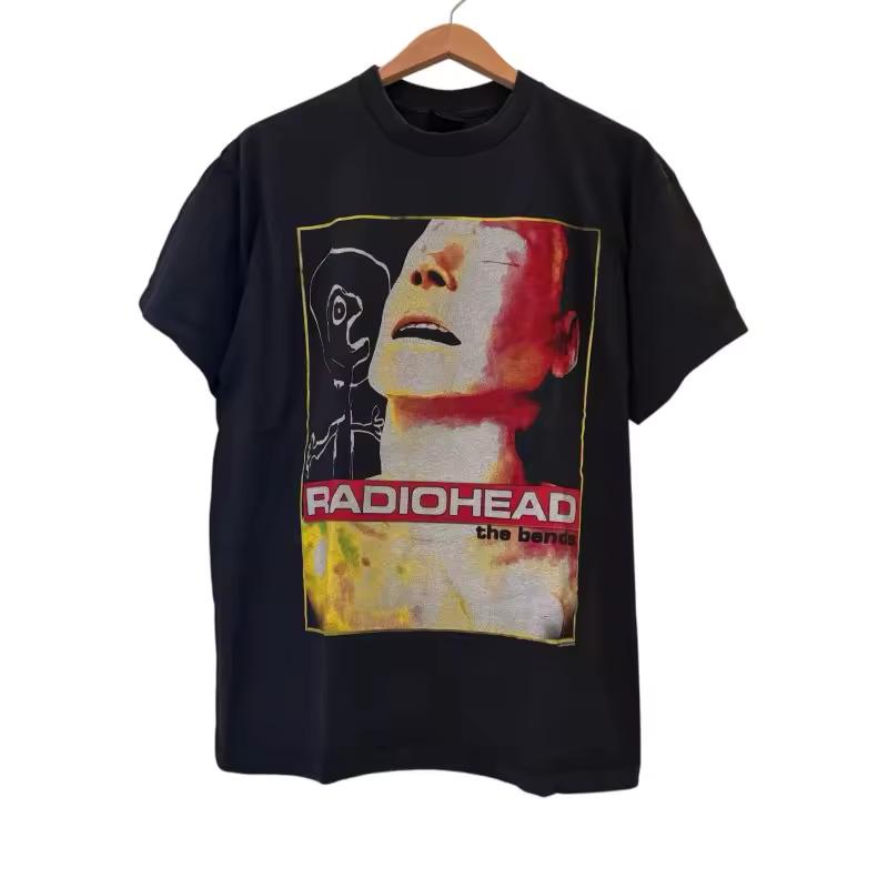 Retro Radiohead The Bends Retro Street T shirt Summer New Collection Unisex Casual Cotton T shirt