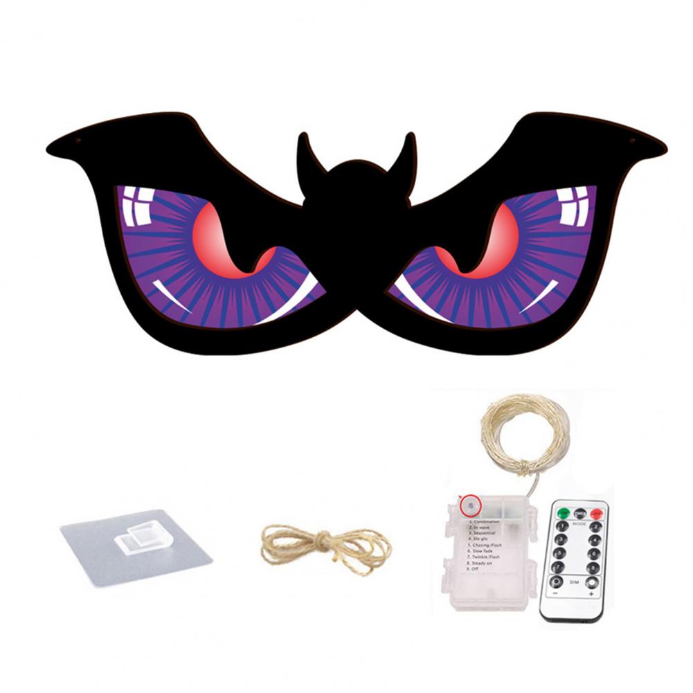 Светящиеся глаза на Хэллоуин Декорации Цветные Хэллоуинские огни Жуткие светодиодные глаза на Хэллоуин для деревьев