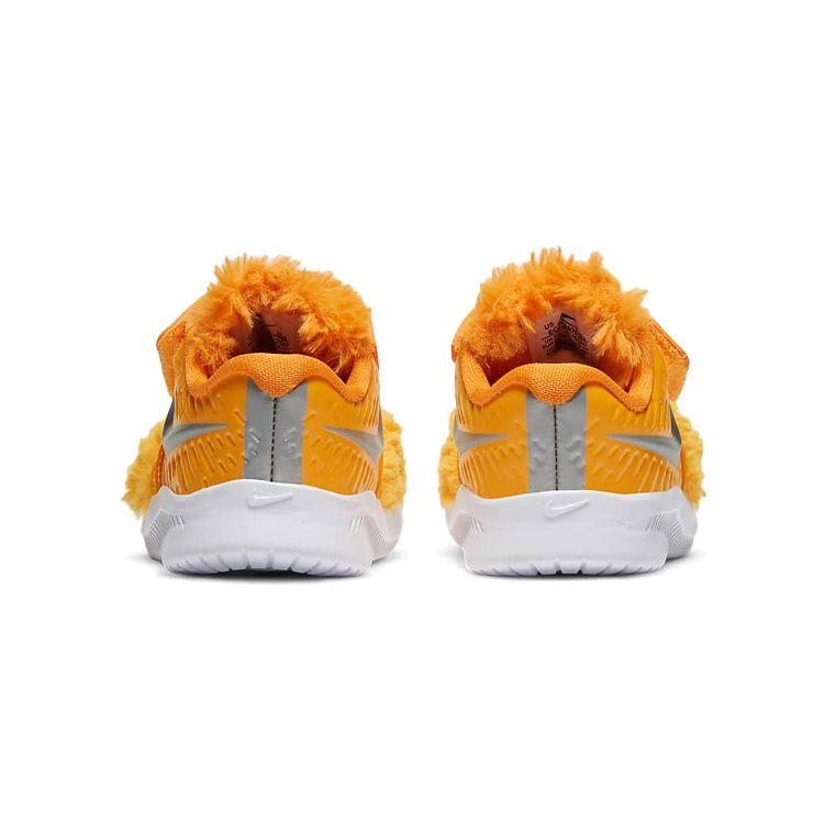 Nike Star Runner 2 Удобные Универсальные Нескользящие Амортизирующие Прочные Низкие Кроссовки для Ходьбы Детская Обувь Серебристый Желтый DC4405-700