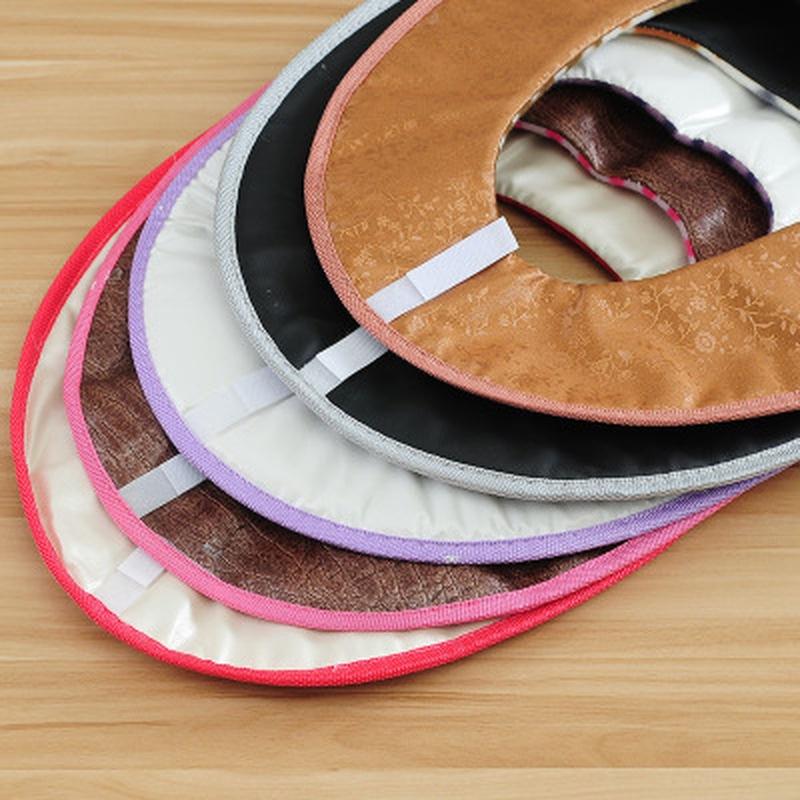 Мягкий чехол на сиденье для унитаза с толстыми водонепроницаемыми полосками, теплый чехол на сиденье для унитаза, подушка для сиденья