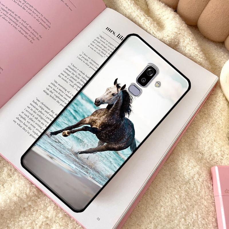 Чехол-бампер с изображением бегущих лошадей для Samsung Galaxy J7 J5 J3 2016 J1 A3 A5 2017 A6 A8 J4 J6 Plus A9 2018