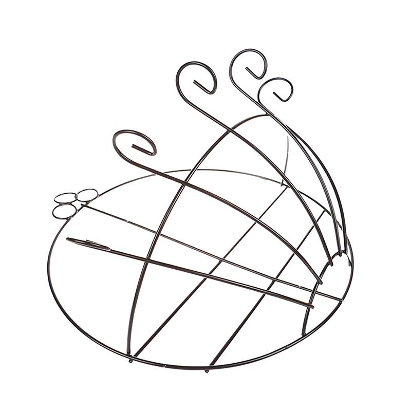 Flowerpot Iron Coco Coir Liner Hanging Diy Garden Hanging Planters Wall Baskets Half Round Plant Holder Case Home Decoration