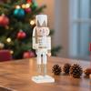 Nutcracker Figurine Ornament Freestanding Sculpture Collectible Christmas Decor Wooden
