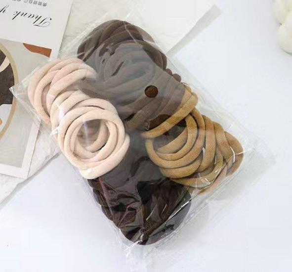 Набор из 50 градиентных резинок для волос в наличии - Высокоэластичные бесшовные разноцветные резинки для девочек