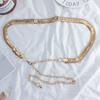 Simple Chain Belt Women Lady High Waist Gold Belts Waistband For Party Jewelry Dress Metal Chain Belt