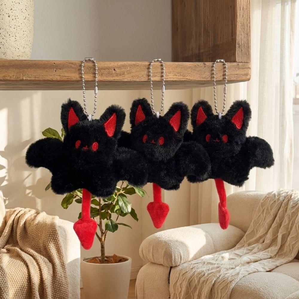 Soft Bat Keychain with Wings Room Decor Cute Bat Keyring Unique Bat Hanging Ornament Birthday Gift