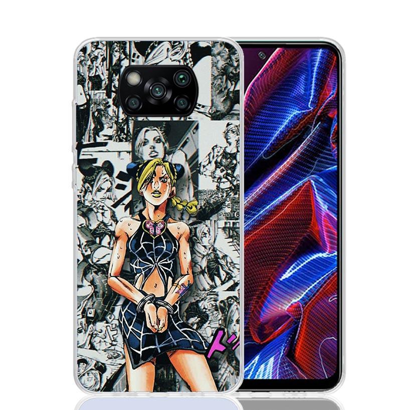JoJo Bizarre Adventure Anime Case Phone Cover for Xiaomi Redmi Note 10 9 9S 8 8T 7 5 Pro Mi 12T 11T 10T 9T 12 11 Lite A3 A2 Tren