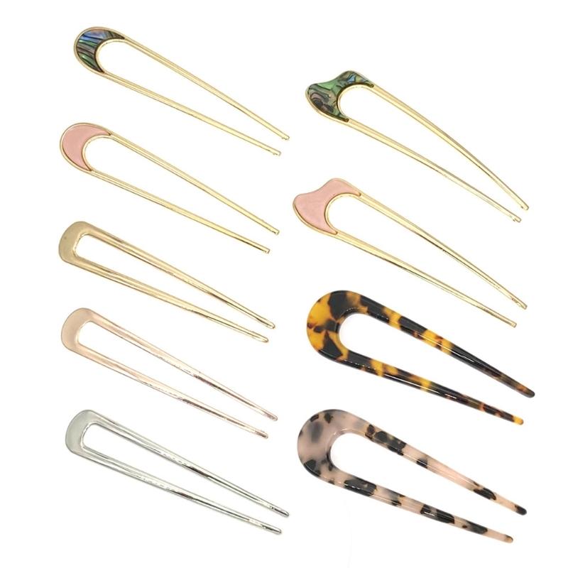 Уникальная вилка для волос большая французская металлическая заколка для волос для женщин элегантная укладка пучка заколки для волос винтажные аксессуары для прически