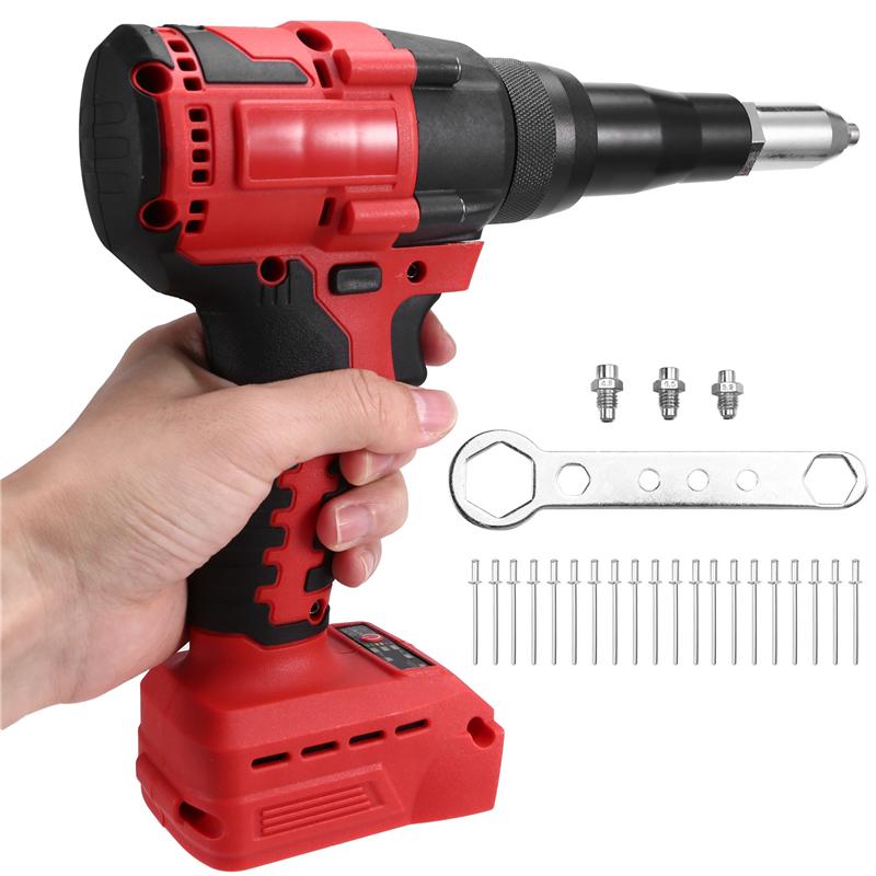 AD23-Cordless Rivet Gun Brushless 4.8Mm Rivet Nut Gun Automatic Riveting Tool For 18V 20V Battery (No Battery)