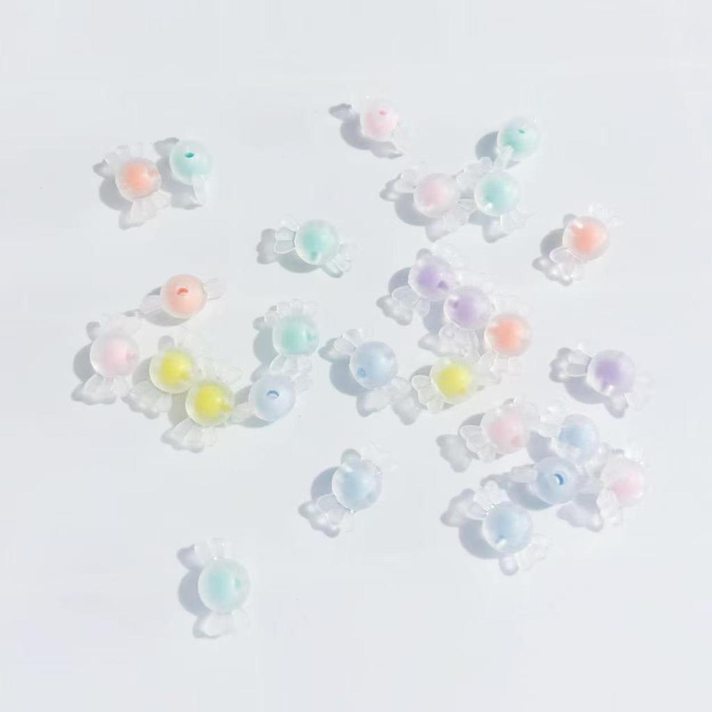 Acrylic Candy-Shaped Transparent Beads for DIY Jewelry and Bracelets
