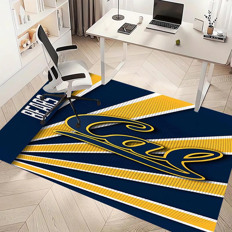 1pc California Golden Bears Print Area Rug - Soft, Washable Non-Slip Indoor Mat, Living Room, Home Office Decorative Rug,Office Decorative