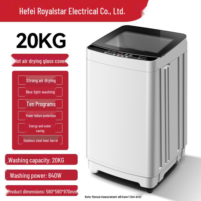 Полностью автоматическая стирально-сушильная машина 10 кг с компактным пульсатором для дома и аренды