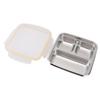 Outdoor Picnic Stainless Steel Food Container 1200m Capacity Lunch Box with Divided Compartments
