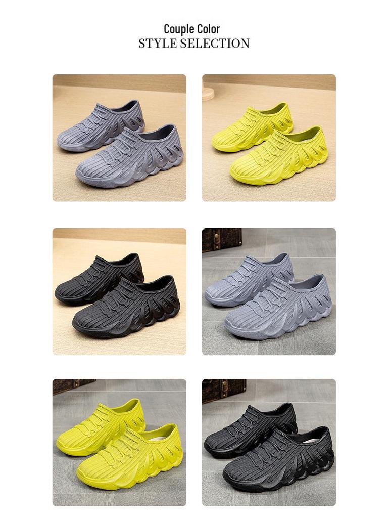 Мужские и женские водонепроницаемые короткие резиновые сапоги - Модная, нескользящая, всесезонная обувь