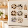 Electroplating Cat Dog Paw Bottle Opener Zinc Zinc Zinc Alloy Magnetic Cap Remover  Gift