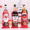 2Sets Exquisite Christmas Wine Bottle Cover Reusable Wine Bottle Pouch New Year Gifts