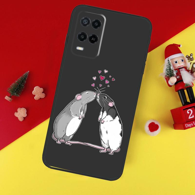 Милый Мультяшный Животный Крыса Чехол Для Oppo A5 A6 Pro A15 A57 A17 A54 A74 A94 A76 A16 A96 A40 A60 A80 A18 A38 A58 A78 A98