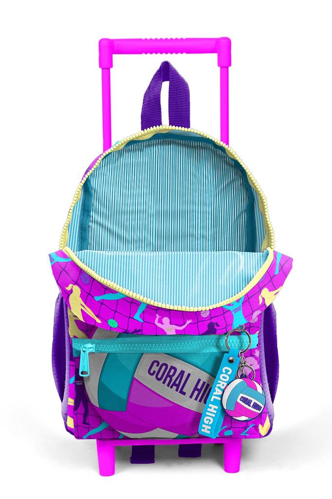 Рюкзак Minik Yuva Squeegee Розовый Фиолетовый Волейбольный с рисунком и двумя отделениями 24061