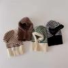 Hooded Style One-Piece Hat Knit Material Children Balaclava Knit Ear Protection Hats  Winter Season