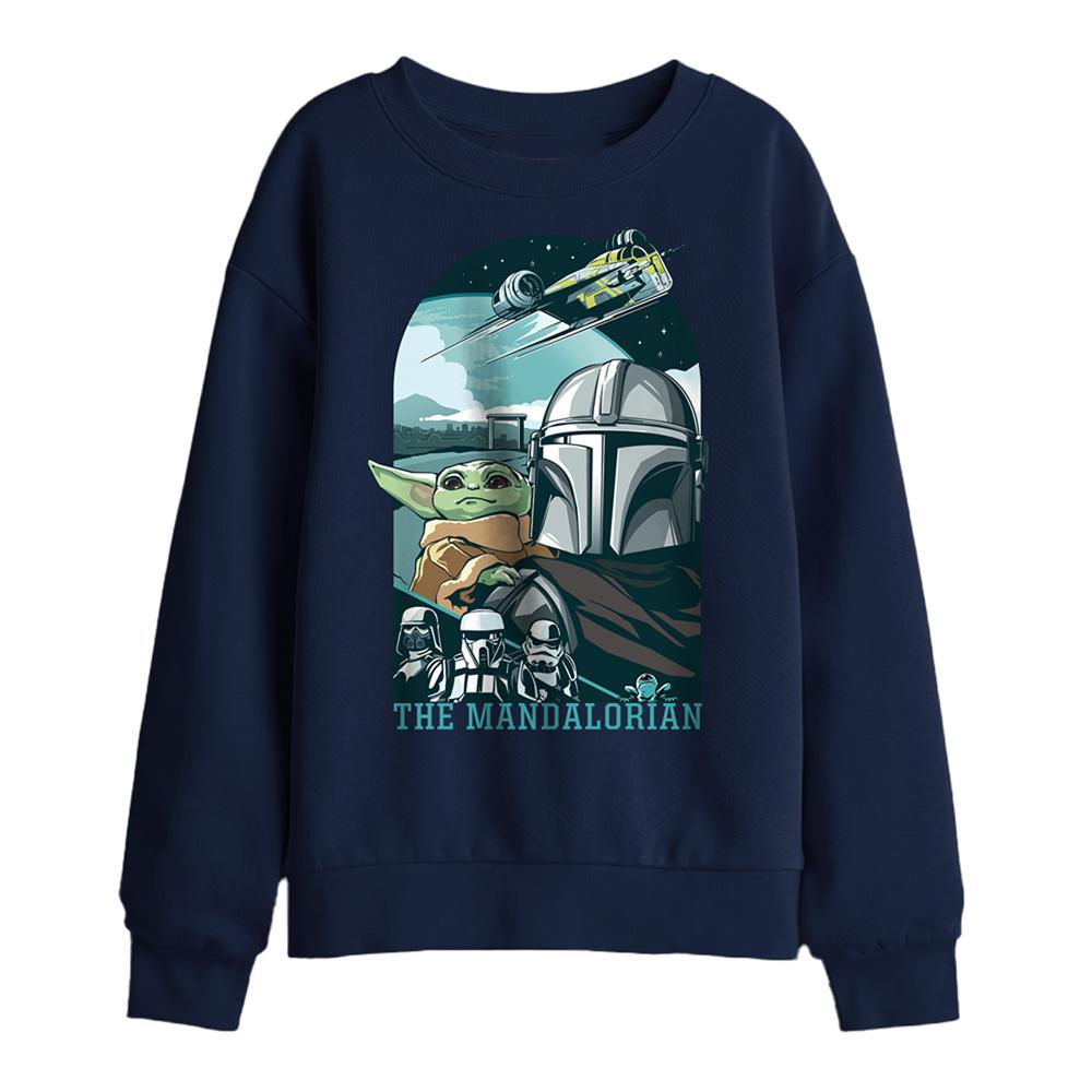 The Mandalorian & Grogu Childrens/Kids Grogu Razor Crest Sweatshirt