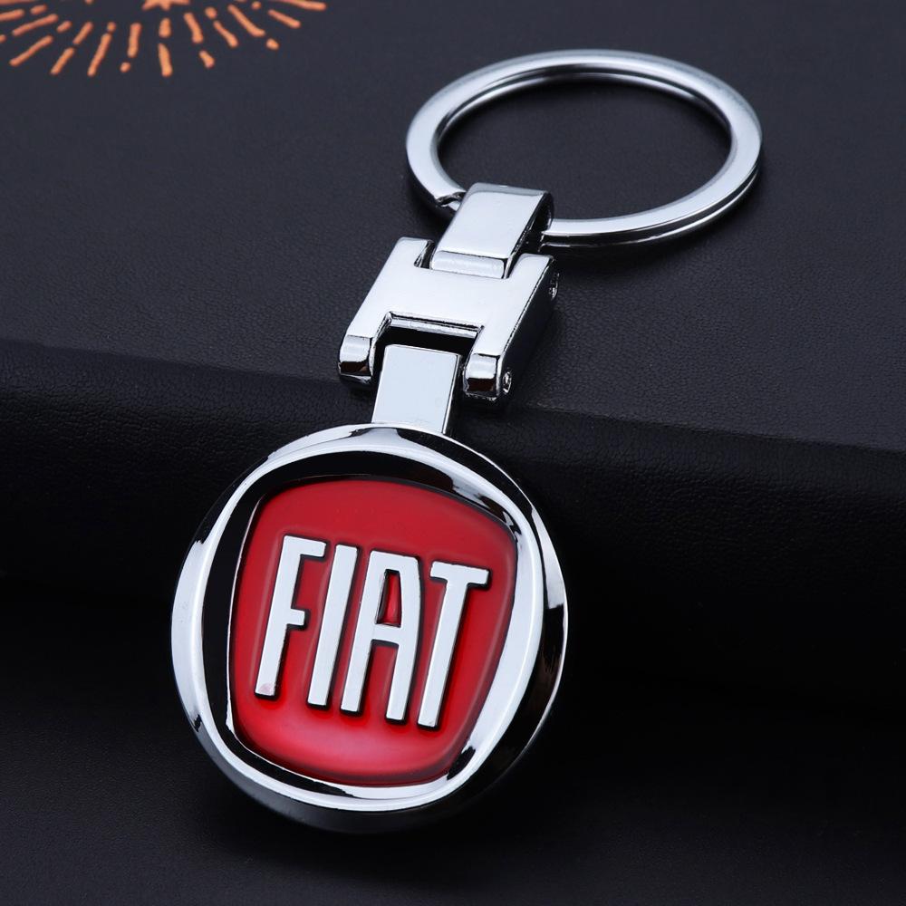 Брелок-подвеска с логотипом FIAT Брелок для ключей автомобиля Аксессуары для FIAT 500 Ducato Panda Grande Punto Tipo Abarth Pulse Strada 600 Doblo
