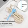 Silicone Cable Ties Reusable Bear Shaped Bag Sealing Zip Tie Multi-Purpose Twist Tie for Food Storage Wire Management