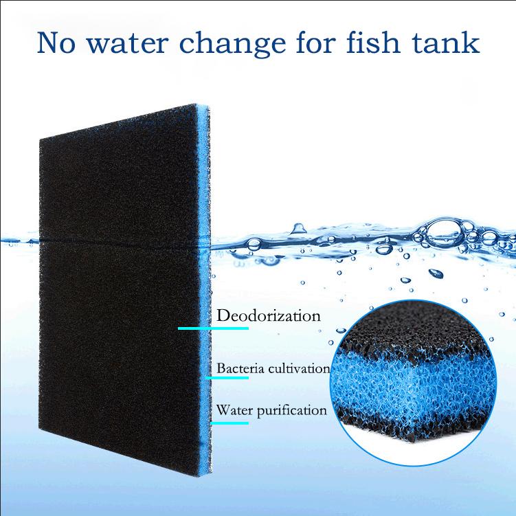1pc Fish Tank Filter Activated Carbon Cotton Thicken Biochemical Sponge Aquarium Water Purification High Density Filter Material