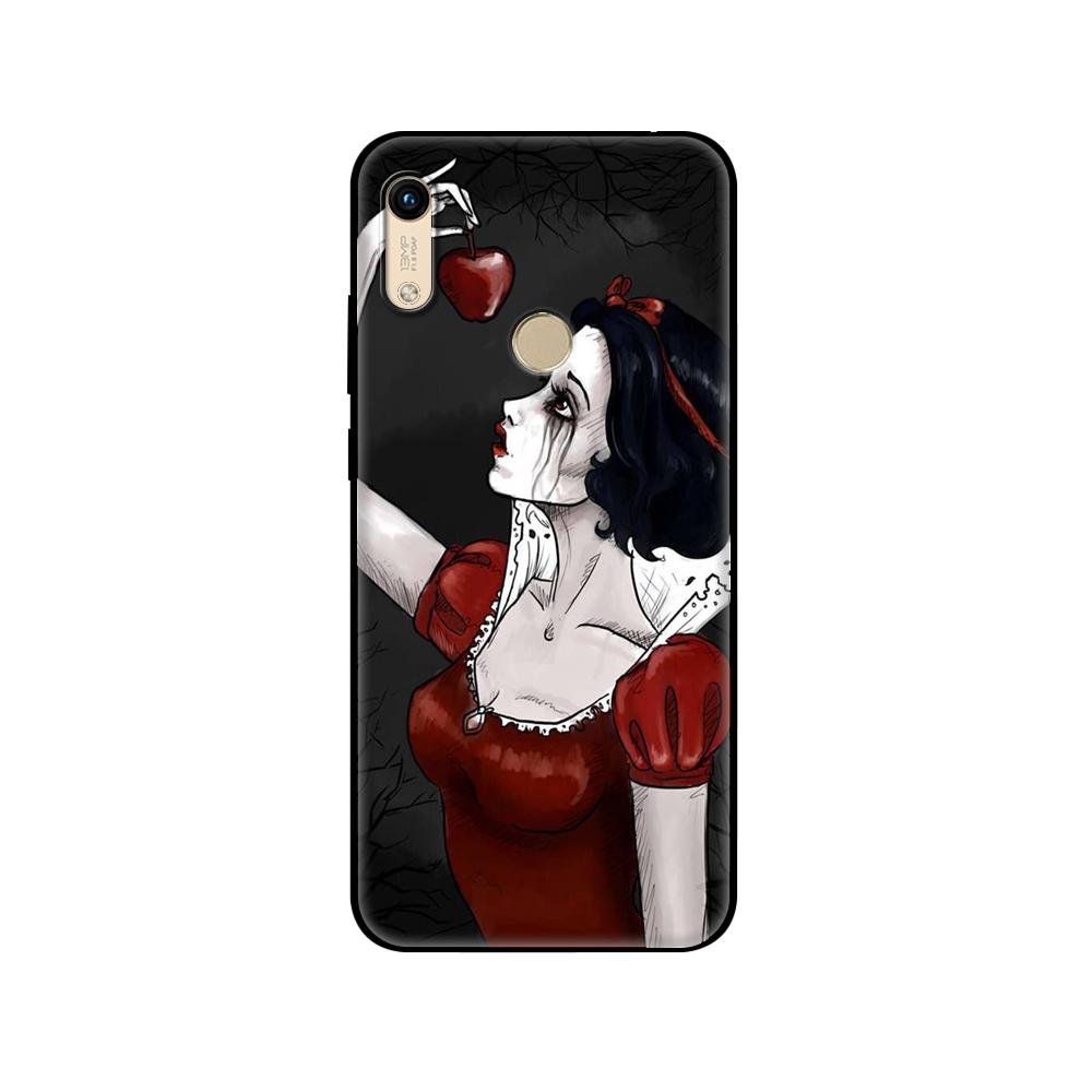 Black Tpu Case For Huawei Honor 8a 8s Prime 9 Lite Honor 9A 9C 9X Premium 9x Pro 9S Case Catrina Beautiful Rose Girl Skull Art