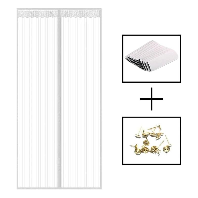 Противомоскитная штора для двери Сетка для защиты от насекомых Сетка для перегородки Магнитная сетка для двери Шторы без проколов Сетка от комаров