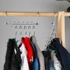 Space Saving Clothes Hangers Multifunctional Household Foldable Closet Clothing Hanger Organizer College Dorm Essentials
