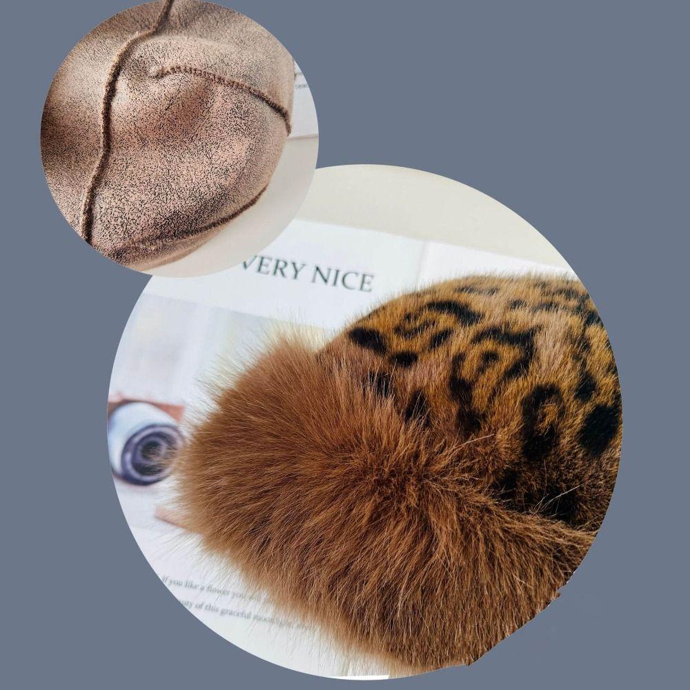 Thicken Panama Cap Warm Winter Hat New Plush Fisherman Hat  Chrismas Gifts