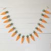 Vegetable Carrot Ornament Easter Decoration Realistic Looking Bright Color Easy To Hang Easter Carrot Banner Hanging Decor
