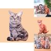 Симуляция кошки 3d Плюшевая мягкая игрушка Животное Кукла Украшение комнаты Подарок на день рождения