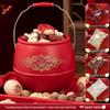 Bridal Dowry Gift: Happy Red Wedding Bucket
