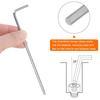 uxcell 3mm Ball Head L-Shaped Hex Wrench Set, Long, 125mm Overall Length, Easy To Apply Force, for Tightening, DIY Tools