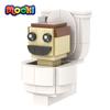 MOOXI Игровой Набор Кирпичиков MOC 136 Деталей Туалет Скибиди Модель BrickHeadzed Набор Фигурок Для Взрослых Строительные Блоки Детские Игрушки Для Детей MOC7114