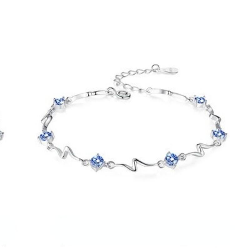 Sace Gems Цирконовый браслет, ювелирные изделия, геометрические бусины, браслеты-цепочки, модный тонкий свадебный подарок для подруги, женщины