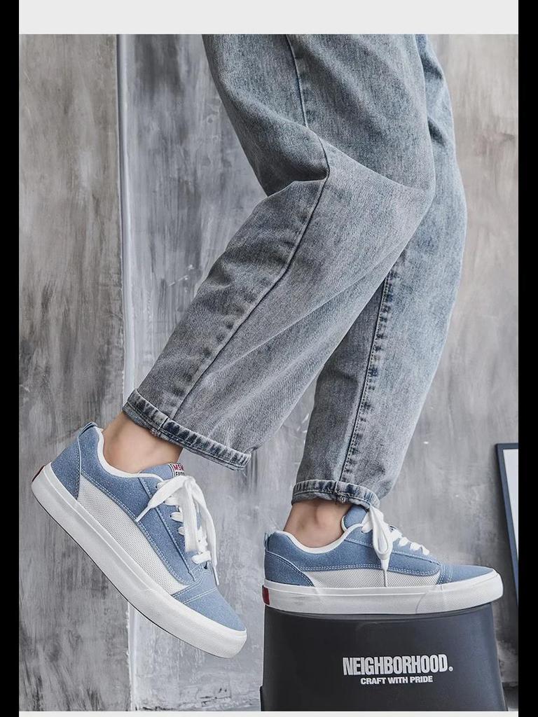 Осенняя обувь унисекс из парусины 2024 года для пар — модные повседневные спортивные уличные кроссовки